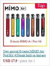 Justfog minifit стартовый набор 370 мАч vape мини стартовый набор и новейший Minifit керамический Pod 1,5 мл емкость Pod электронная сигарета vape комплект