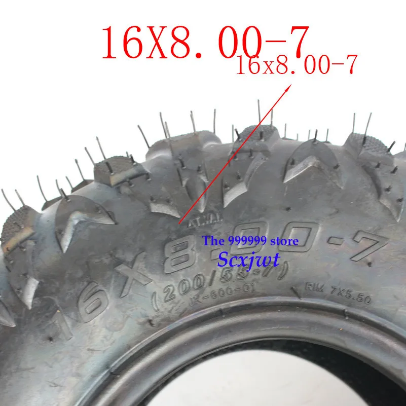 2PCS 2019 Hot Sale Good Quality 16x8.00-7 Vacuum Tyre ATV Tire Fit for 50CC 90CC 70CC 110CC 125CC Outer | Автомобили и мотоциклы
