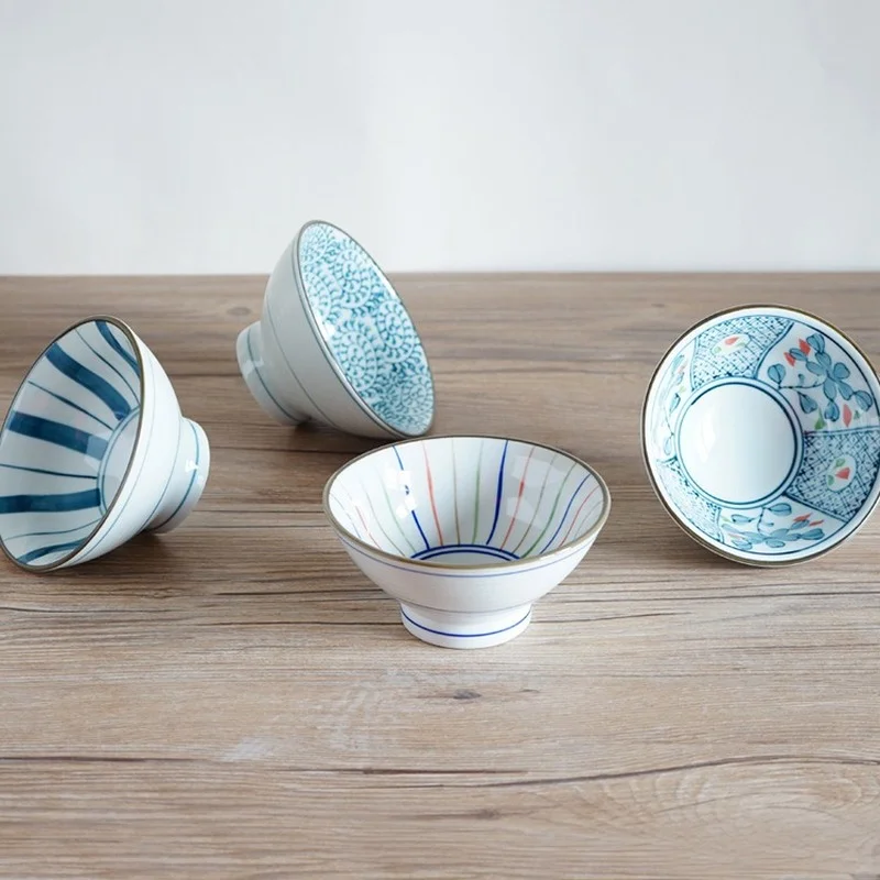 Серия Hefeng японская высокотемпературная неглазурованная миска с высокой ножкой