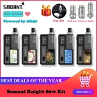 Набор Smoant Knight 80 Вт, перестраиваемая катушка RBA с сетчатым экраном OLED 0,96 дюйма, питание от 18650