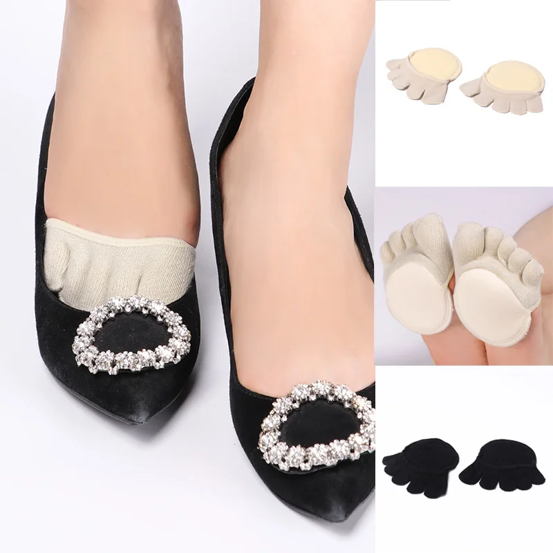 Женские носки Yogis губчатая силиконовая подкладка противоскользящая с открытым