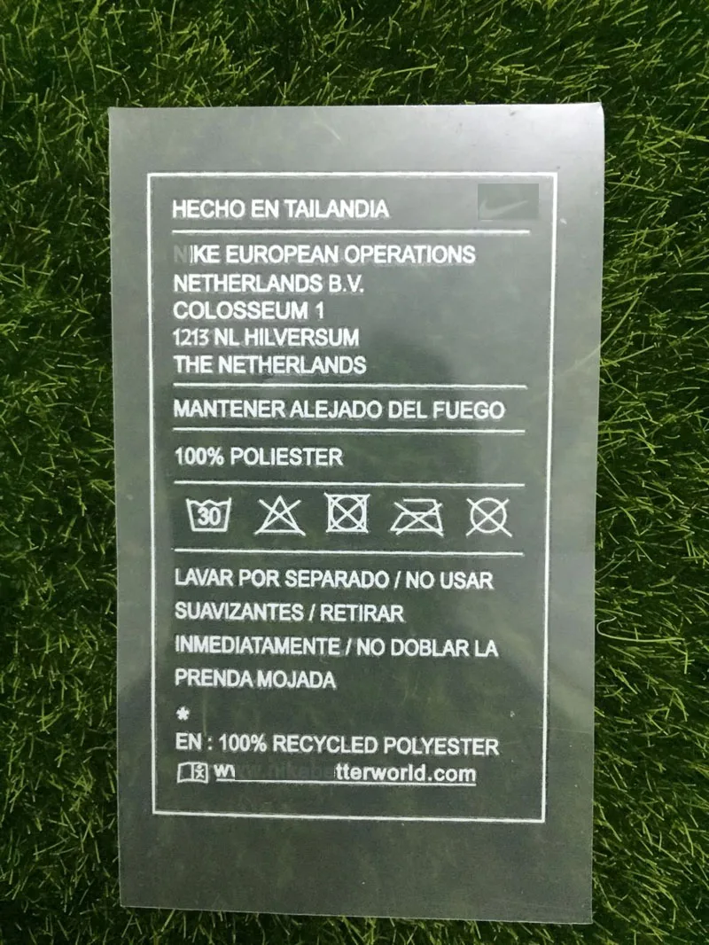 

2015-2017 Spain Language Match Worn Player Issuse Wash Tag Hecho En Tailandia Heat Transfer Printing Soccer Patch Badge