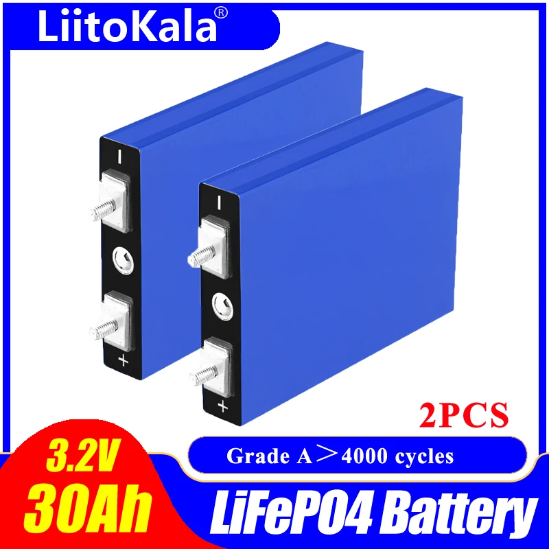 LiitoKala LiFePo4 3 2 V 30AH 5C аккумулятор литиевая батарея для diy 12V lifepo4 e-bike e scooter wheel chair AGV