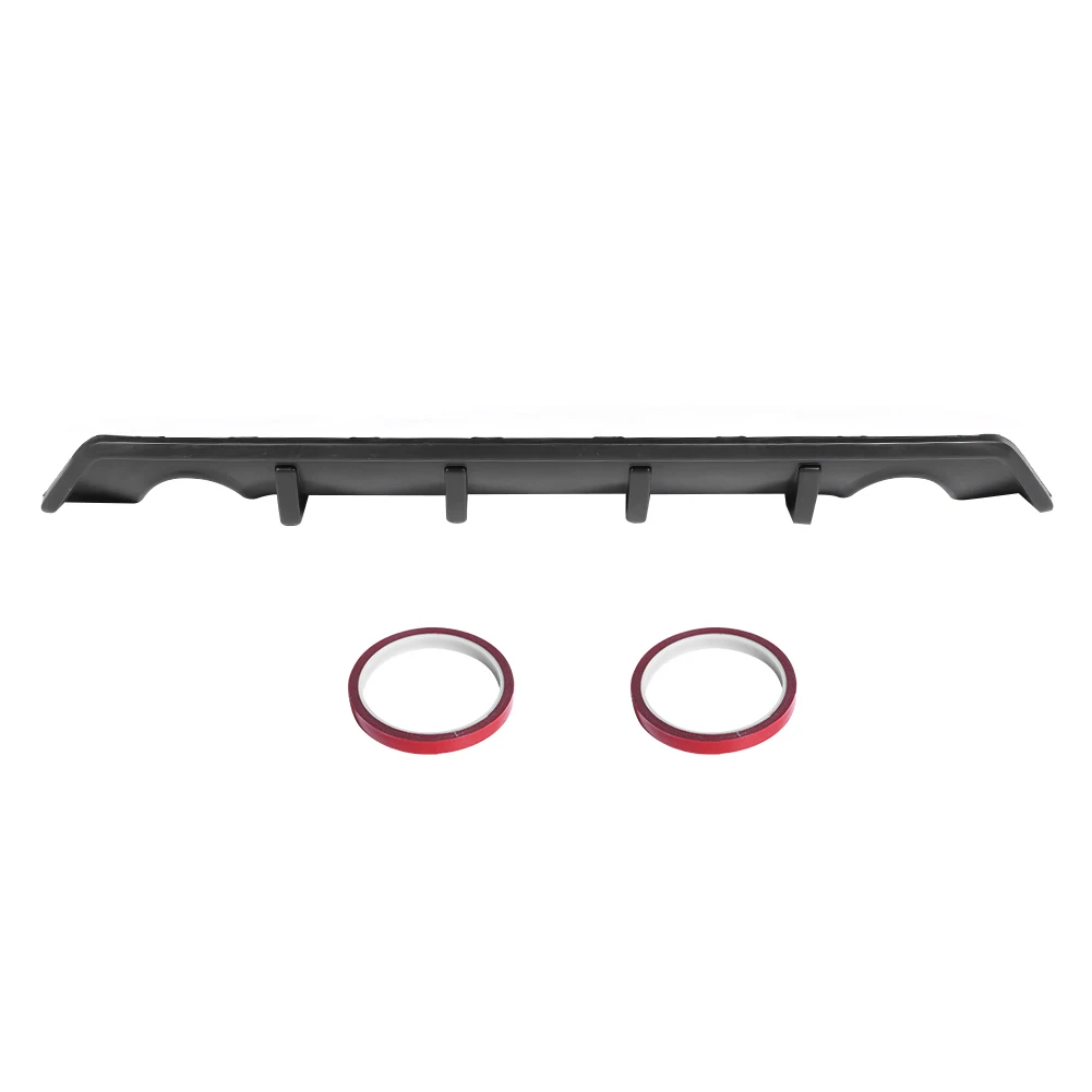 Матовый черный бампер задний диффузор пригодный для Honda Civic 4 Двери Седан 2016 2017 2018