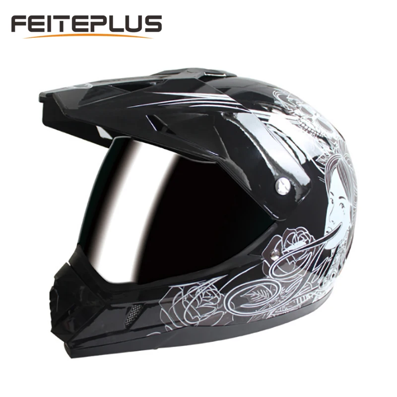 

Motocross Full Face Helmet Universal Motorcycle Helmet Unisex Adult Helmet Four Seasons Electric Cars Bike DOTECE