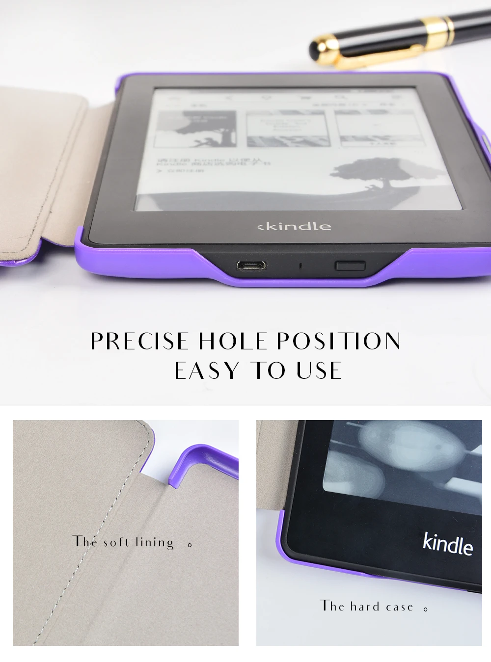Магнитный смарт-чехол для amazon kindle paperwhite 3/2/1 2012 2013 версии Искусственная кожа принципиально ручной держатель чехол+ подарок