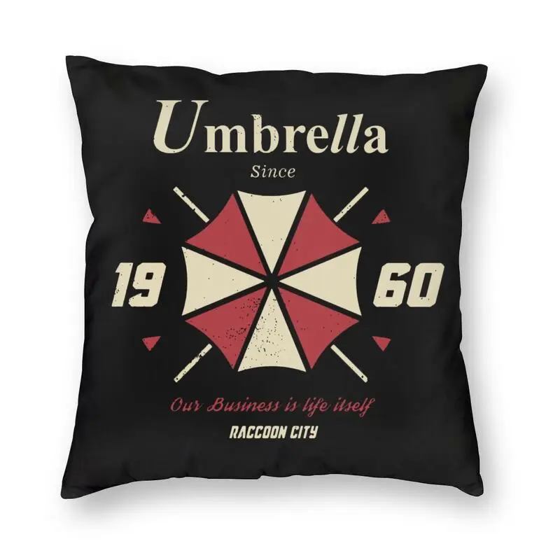 

Наволочка с принтом «Umbrella Corporation» для видеоигр, квадратная наволочка для автомобиля, крутая наволочка для подушки, домашний декор