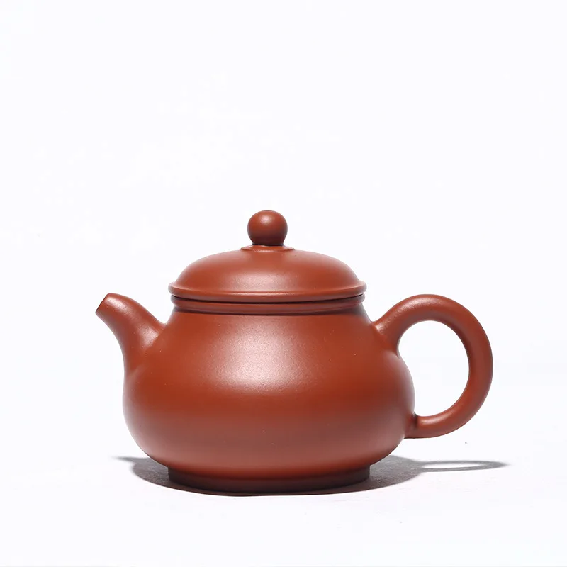 

Yixing Zisha teapot raw material Zhuni danfang handmade pan teapot famous Teapot Tea Set