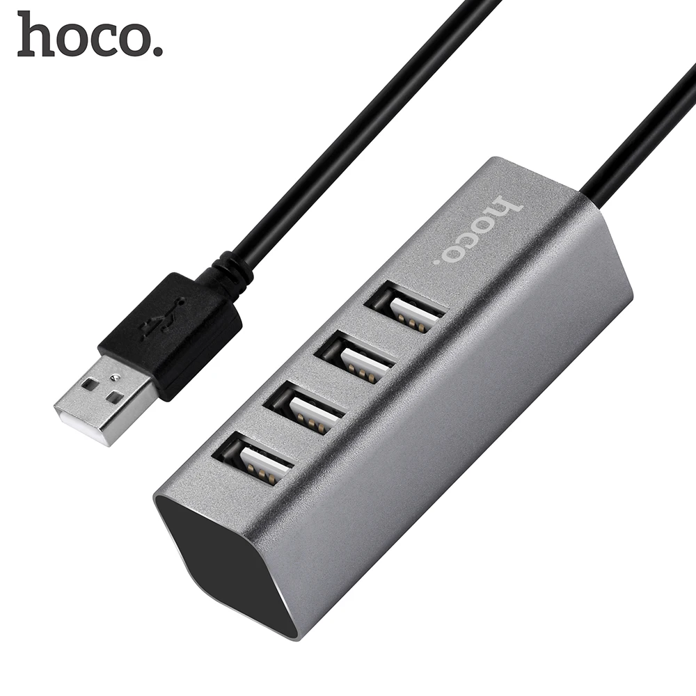 Универсальный usb-хаб HOCO 4 порта USB 2 0 с кабелем Micro высокоскоростной