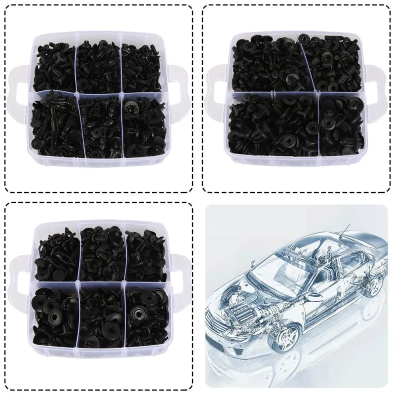 620 ПК автомобиля отделкой тела зажимы комплект фиксатор заклепок двери Панель