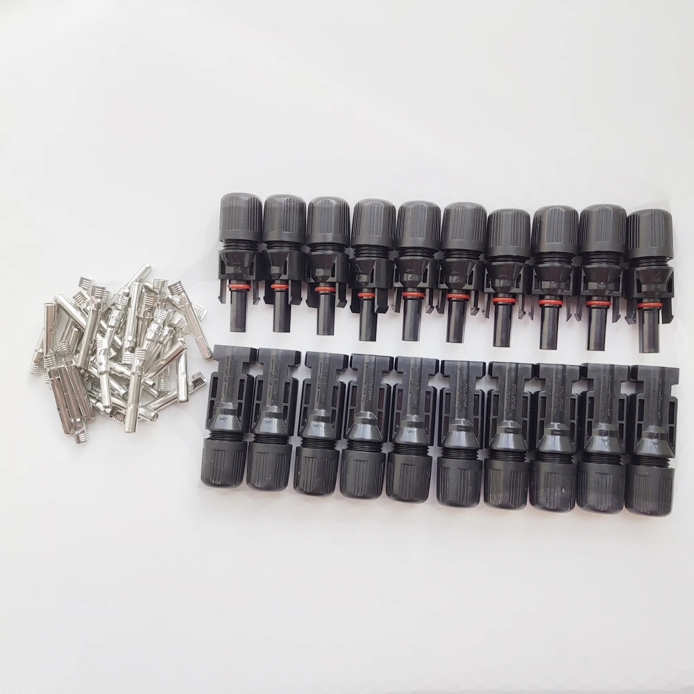 Новинка 1 пара Штекерный и гнездовой разъем PV для солнечных батарей разъемы