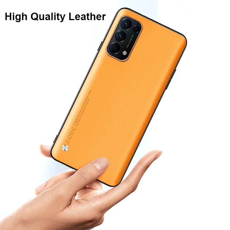 luxury leather phone case for oppo reno 3 4 5 6 pro plus 4z 5z find x2 x3 lite neo realme gt neo x3 superzoom c21 cover case free global shipping