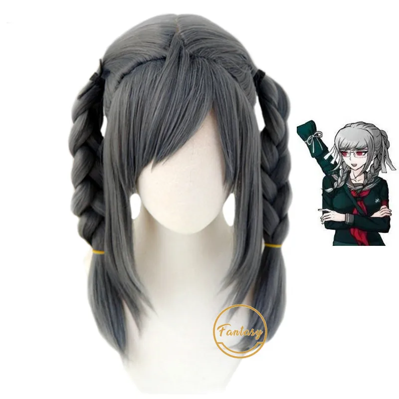 

Плетеный синтетический парик Peko Pekoyama Dangan Ronpa Danganronpa для косплея, для хэллоуивечерние