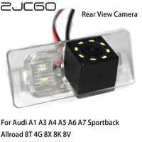 zjcgo ccd car rear view reverse back up parking night vision camera for audi a1 a3 a4 a5 a6 a7 sportback allroad 8t 4g 8x 8k 8v