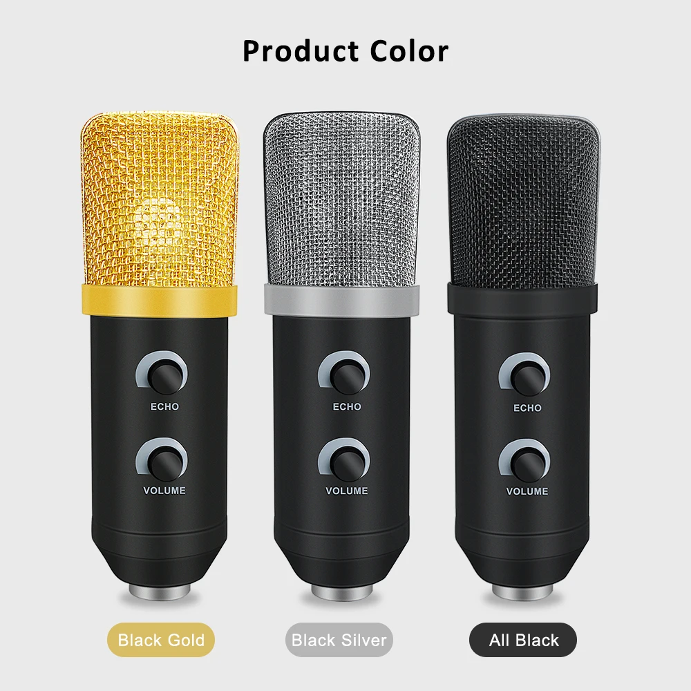 Комплект конденсаторного микрофона MK -F100TL Usb-микрофон для записи с подставкой