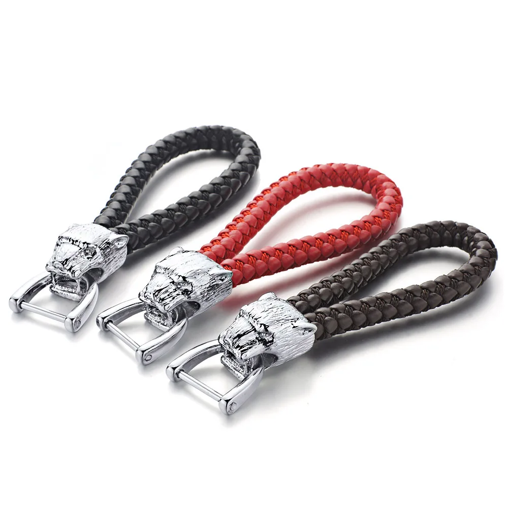 Dormon Amazing Leopard брелок тканые кожаные веревочные брелоки из сплава съемные Брелоки