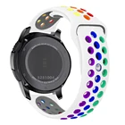 Силиконовый браслет для Samsung Galaxy watch 3, 46, 42, Active 2, Gear S3 Frontier, Huawei GT, GT2, 2e, Pro, 20 мм, 22 мм