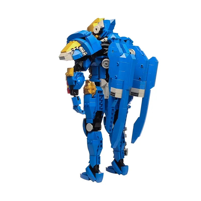 

MOC Classic High-Tech Security Captain Air Combat Armor Building Blocks Creator Town Control Weapon Brick Toys For Children