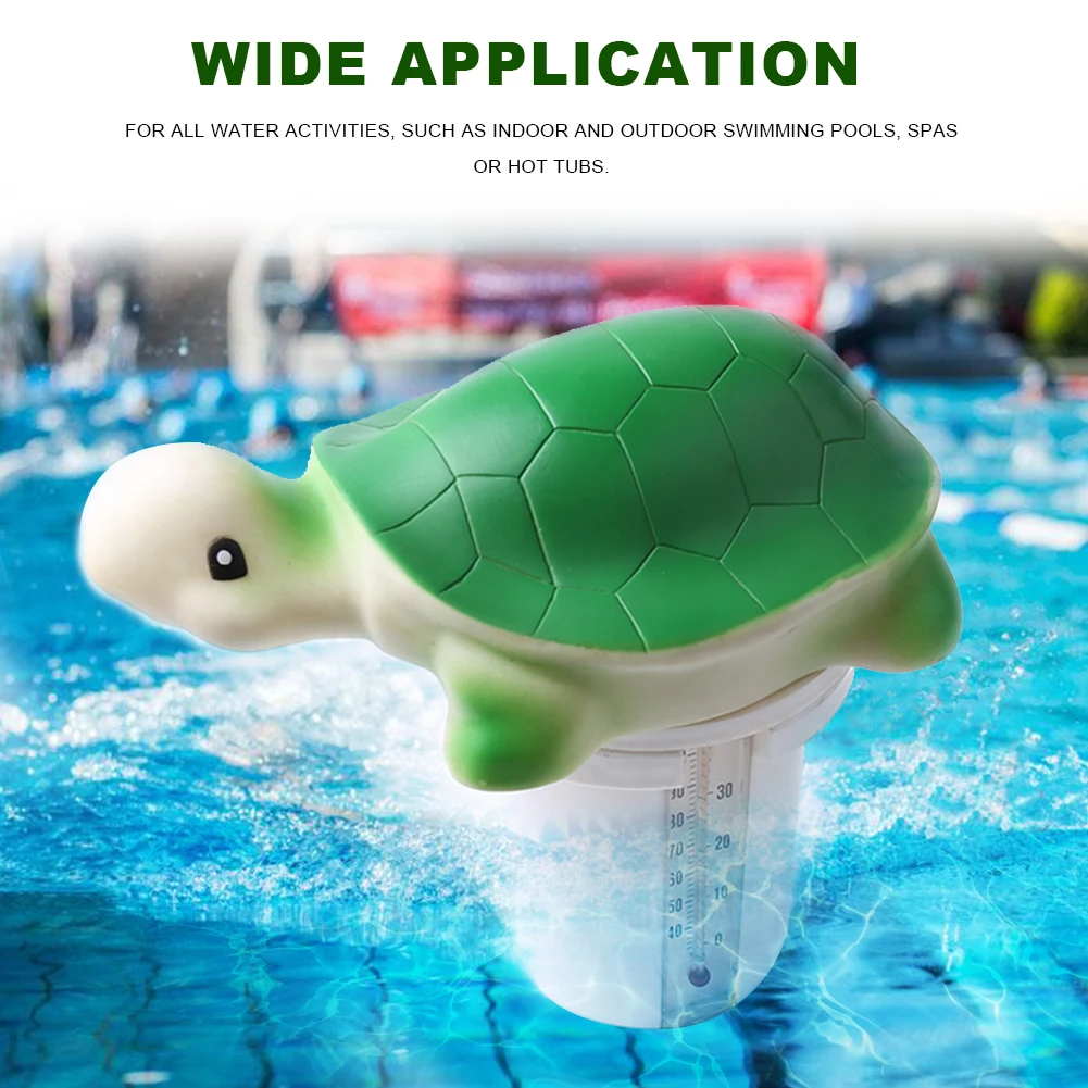 

Practical Hot Tubs Portable Swimming Cleaning Tools Easy Read For Pools Floating Dispenser With Thermometer Cute Spa