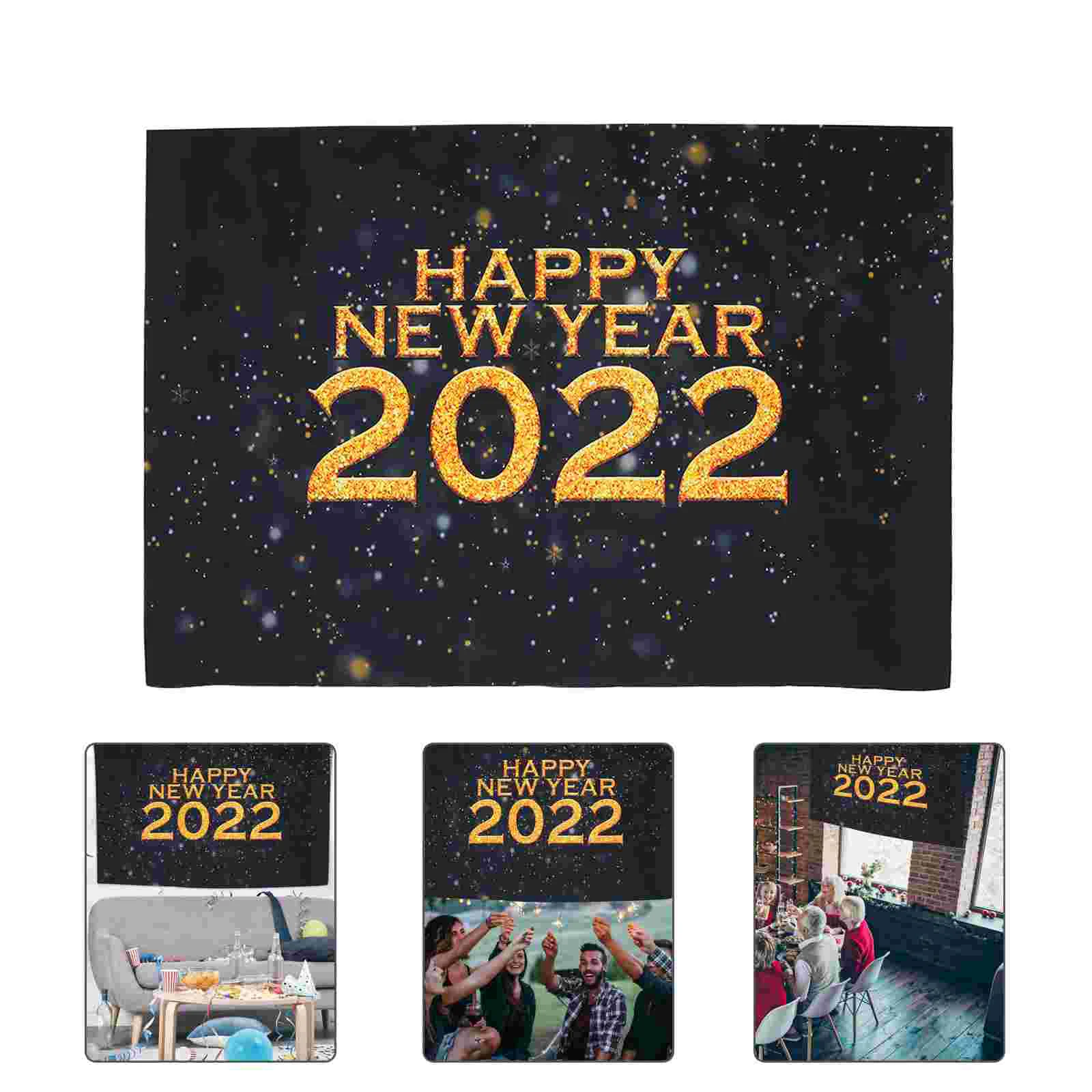 

New Year Party Backdrop 2022 Photography Background Prop Decoration Ornament
