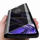 Оригинальный зеркальный кожаный флип-чехол Smart View для телефона OPPO Realme 8i Real me 8i Realmi 8I 8 i Realme8i чехол Coque