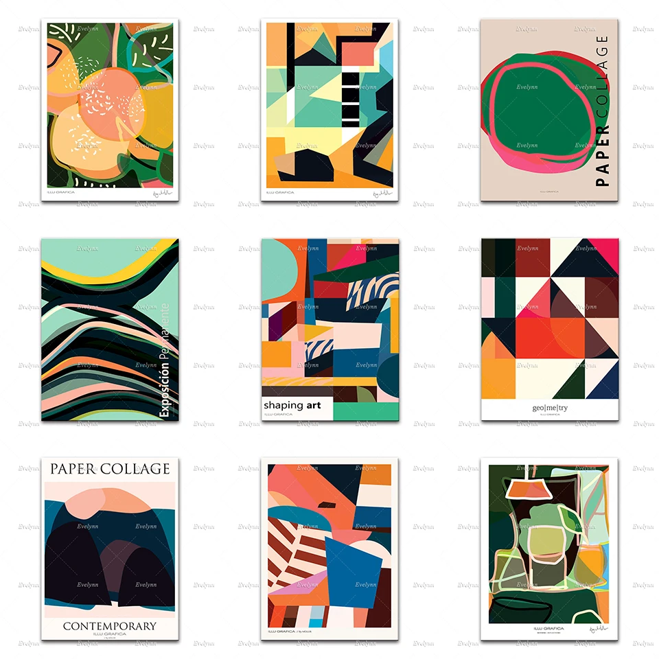 

Bold Organic Shapes Colorful Poster,Modern Graphic,FRUIT, Danish Art MORNING REFLECTIONS, Home Decor Canvas Wall Art Prints