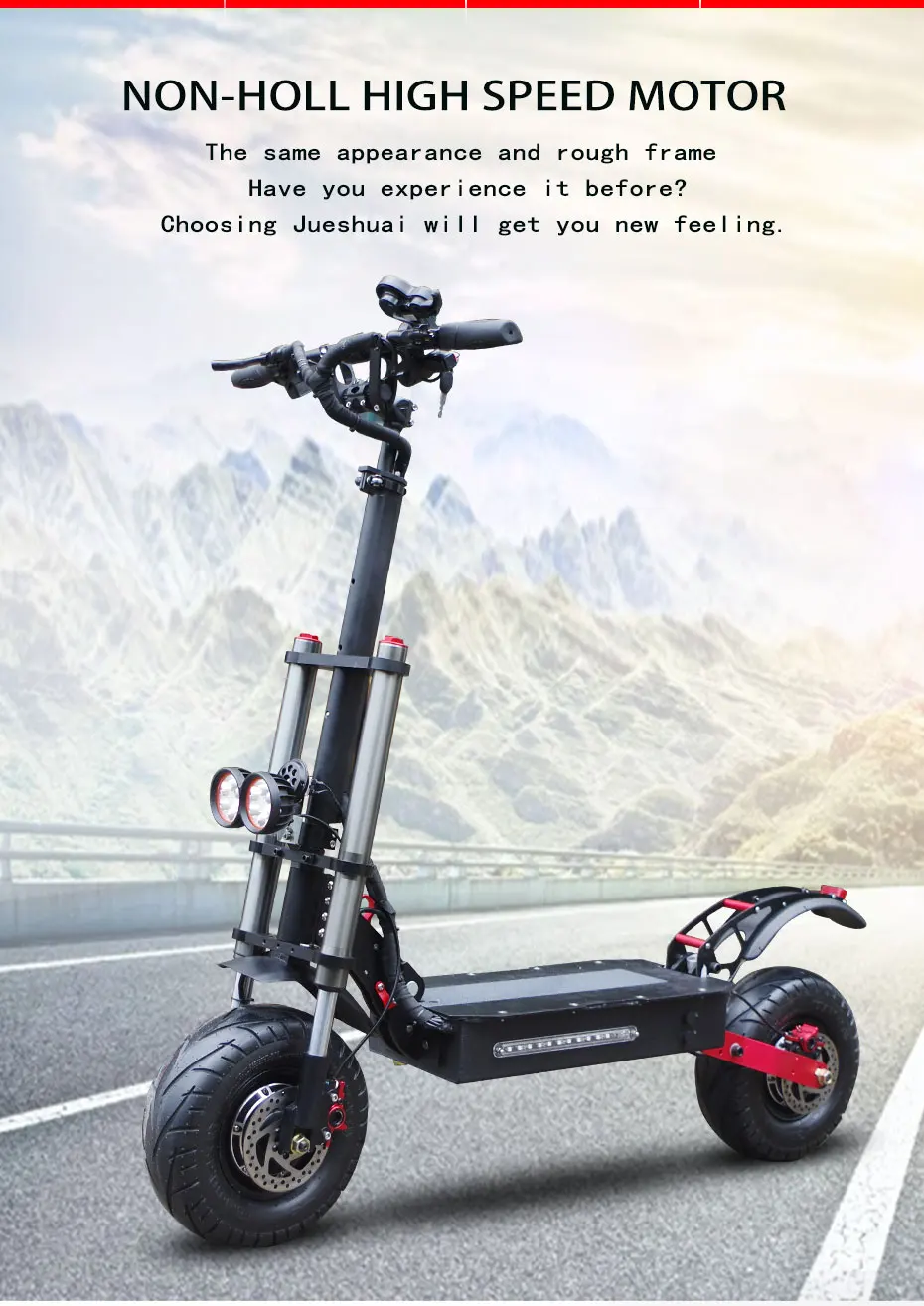 2 portos de carregamento scooter elétrico da