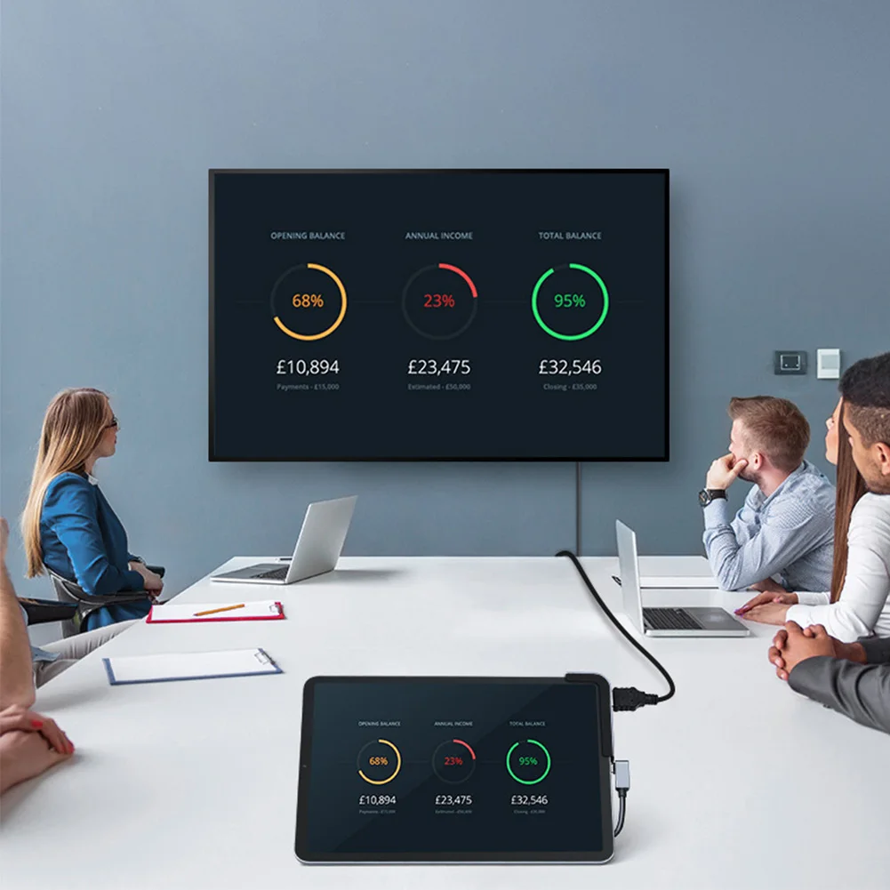 

High Efficiency Mini Home Hub Type C 3.5mm Aux Aluminum Alloy Office Adapter Portable Data Transmission USB 3.0 6 In 1