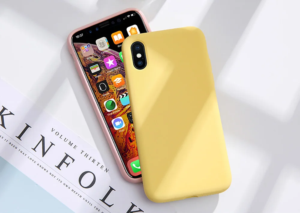 Силиконовый чехол для iPhone 11 Pro Max 11 Pro, высококачественный Официальный чехол для iPhone 7 8 Plus X XR XS Max 6 6 S, чехол EEMIA