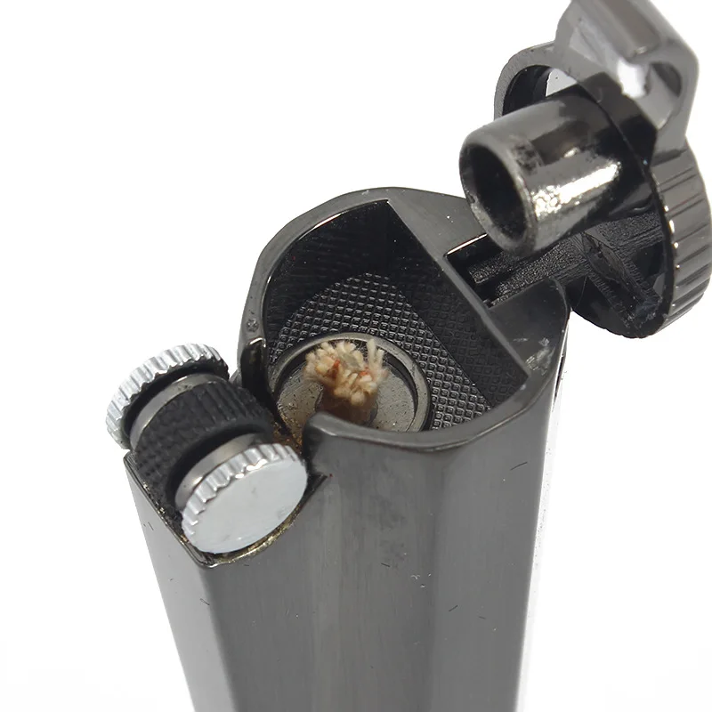 

New Turbo Kerosene Flint Lighter Metal Windproof Grinding Wheel Gasoline Oil Creative Lighter Outdoor Gadgets Gift For Men