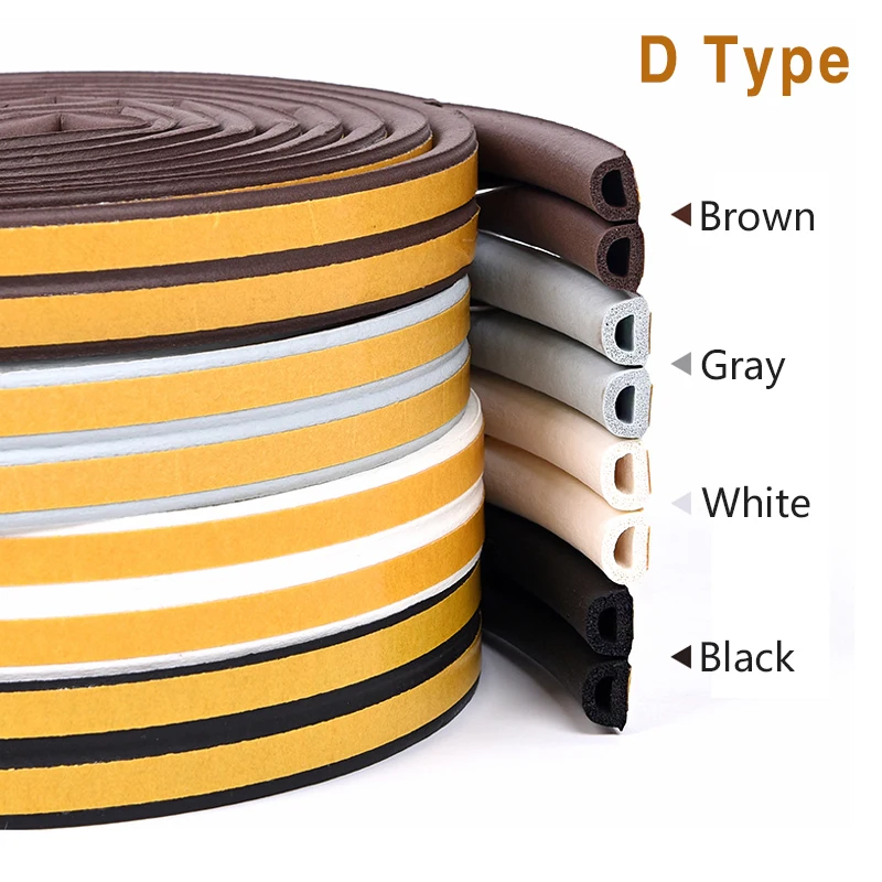D образное уплотнение для окон уплотнительная лента дверей и звукоизоляционная