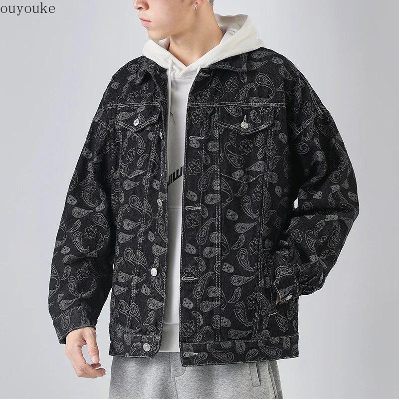 

Мужские и женские джинсовые куртки 2021 черные джинсовые куртки синие винтажные куртки Свободные повседневные джинсовые куртки уличный стил...