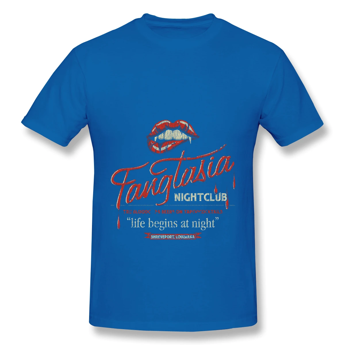 

New summer T Shirt Fangtasia Nightclub Vintage T-Shirt Cotton Lost ofertas Tee Shirt