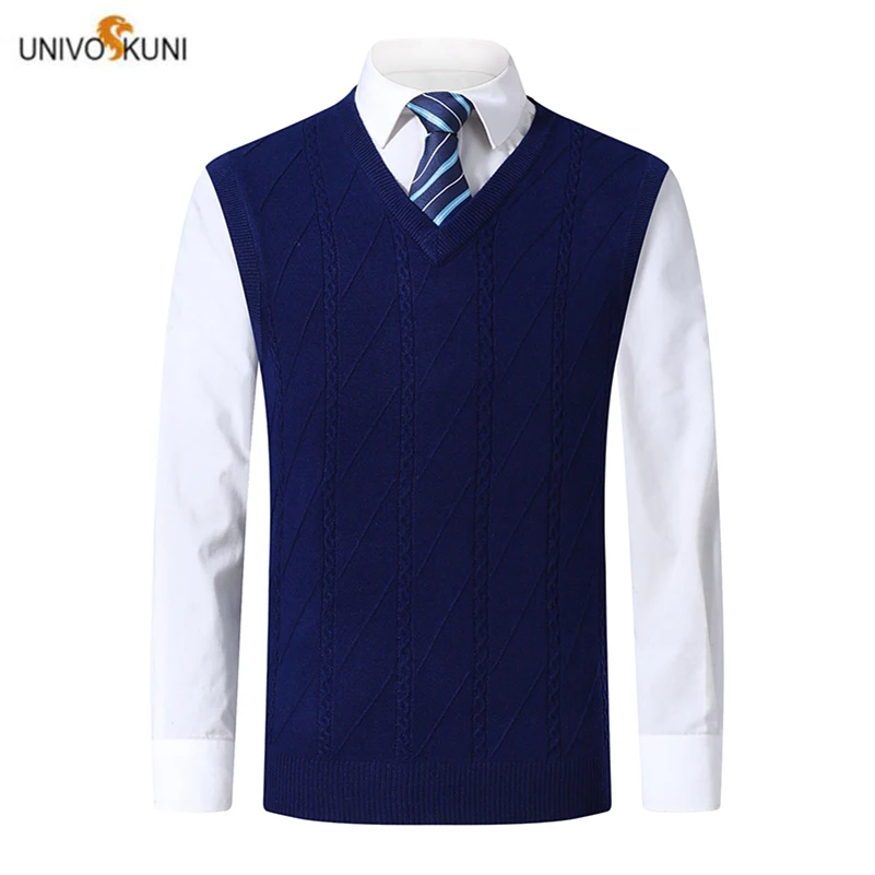 UNIVOS KUNI 2019 мужской свитер жилет новинка весна и осень Модный узор Мужской