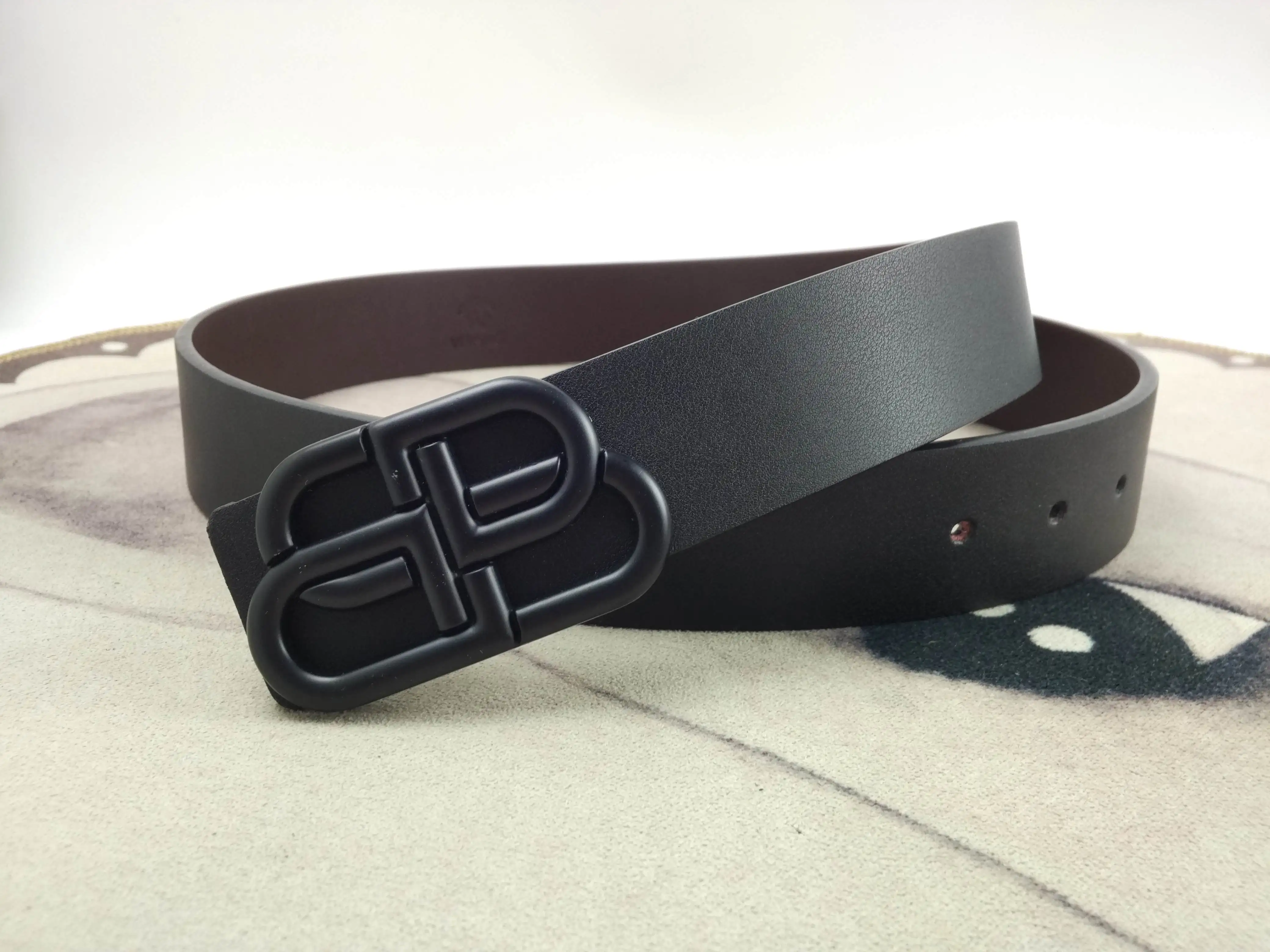 

Trend 4cmB family letter leather belt men's and women's universal decorative cowhy belt ins waist seal