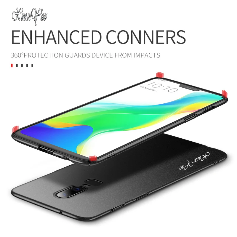 OnePlus 6 6T чехол XUANYAO модный тонкий матовый для жесткий защитный задней панели One Plus |