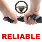 Чехлы рулевого колеса автомобиля черная искусственная кожа PU ручная работа для Lada Vesta Xray 2015-2019