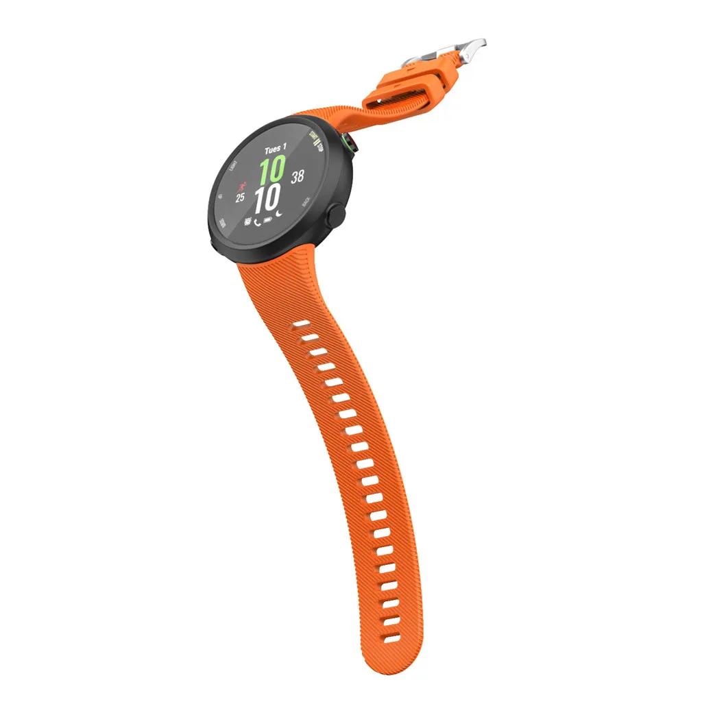 Для Garmin Forerunner 45 45S спортивный мягкий силиконовый сменный ремешок для наручных часов Смарт-часы носимые Аксессуары#1019