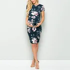 Платье для беременных женщин летние платья для беременных женщин винтажное платье с цветочным принтом для беременных женщин Повседневное платье для беременных