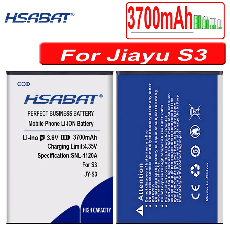 HSABAT Новинка 3700 мАч Высокая емкость JY S3 JY-S3 батарея для Jiayu S3 батарея
