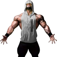 muscle guys brand mens gyms tank top hoodies fitness men sleeveless shirt hooded sweatshirts singlets men stringer vest man