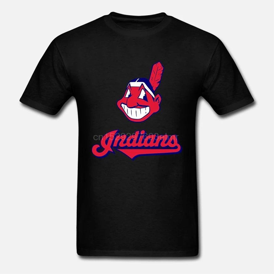 

Man Leisure 0 Neck Short Sleeve Vincral Printed Cleveland_Indian Sports T-Shirt