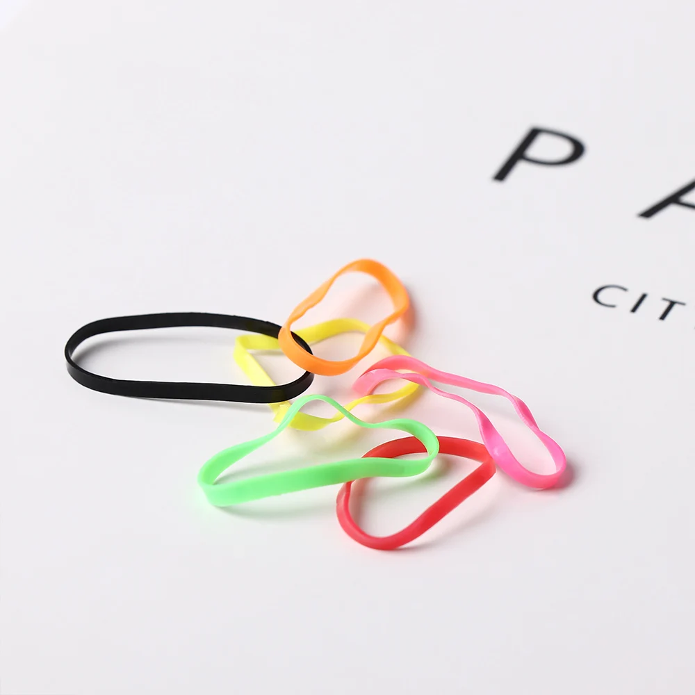 300 шт. держатель для конского хвоста резинка волос резиновая повязка аксессуары