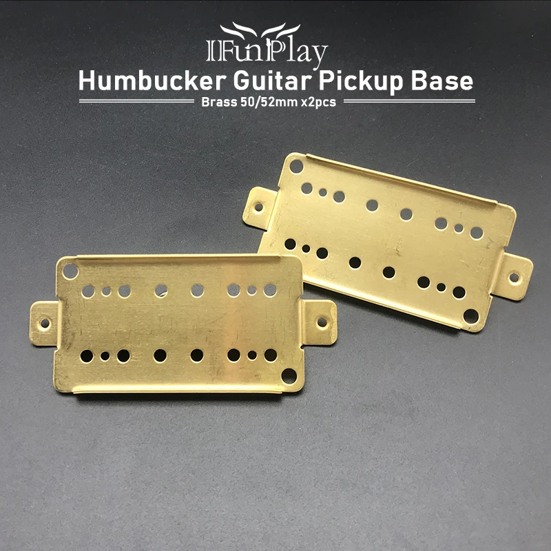 2 шт. прочный корпус из латуни гитарный звукосниматель хамбакер опорная плита шеи