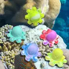 Мини-игрушка-пузырь в виде осьминога, брелок с простым затемнением, игрушка-антистресс, сенсорная сжимаемая игрушка для детей, женщин и мужчин