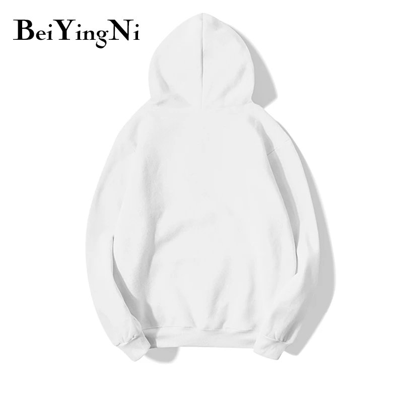 

Beiyingni Women Hoody Letter Printed Chic Casual Harajuku Sweet Pullover Hoodies Female Winter Warm Fashion Basic Tops Womans