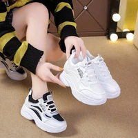womens new chunky sneakers comfortable and lightweight platform ottom vulcanize shoes fashion breathable casual running shoes