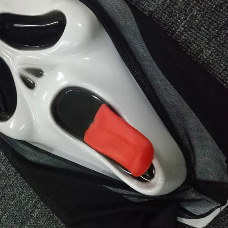 Маскарадная маска на Хэллоуин Опора с высунутым языком крик гонимые страшные