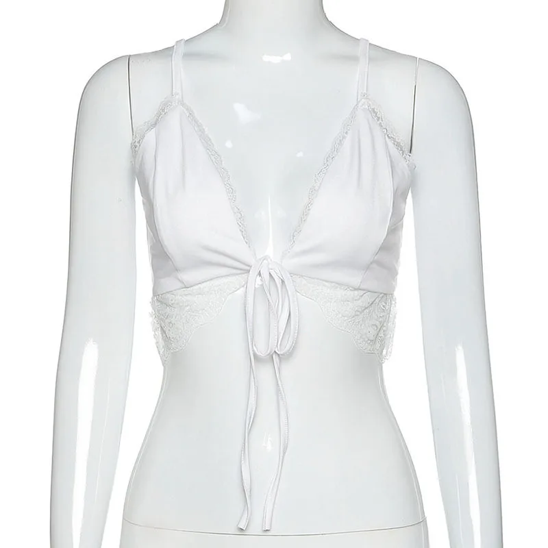 Женские кружевные лоскутные укороченные топы летняя Женская Клубная одежда