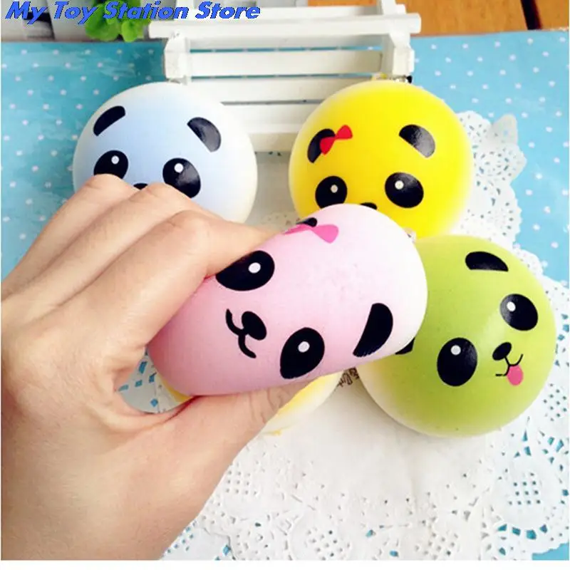 

Модные Ремешки для телефона с изображением панды, в продаже, искусственные булочки для сотового телефона, подвески для телефона, 4 см, 1 шт.